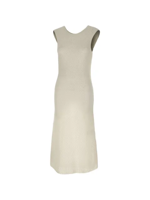 The Garment Tanzania Back openwork-knit dress Neutrals 22724001