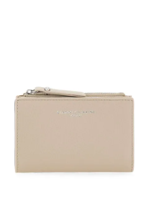 GIANNI CHIARINI grained leather Dollaro wallet Neutrals PF6003GRNLAMB