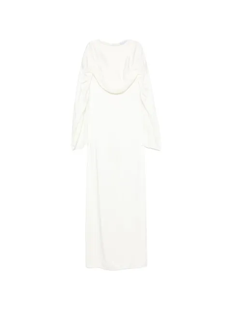 Stella McCartney draped cape-style dress Neutrals 6A07333FU302