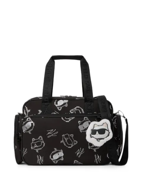 Karl Lagerfeld Kids Choupette-print changing bag Black Z3141409B