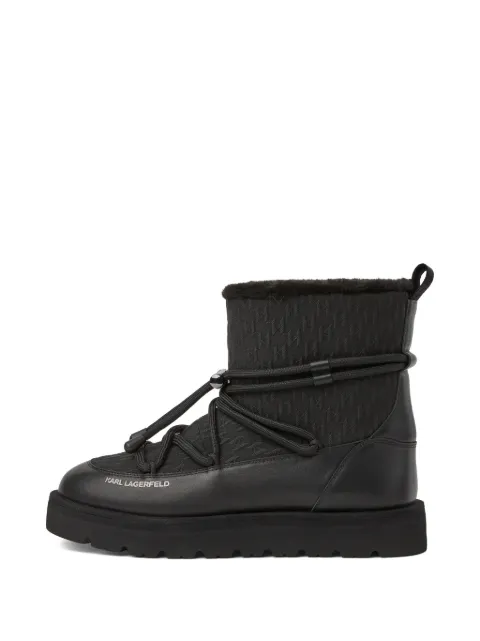 Karl Lagerfeld thermo mid-lace boots Black KL28546J999