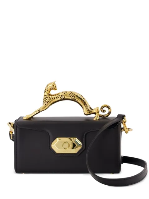 Lanvin Pencil Cat clutch bag Black LWBGBR04