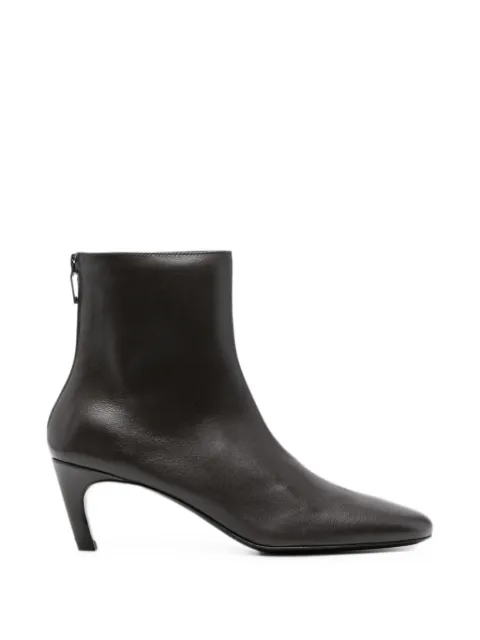 TOTEME leather ankle boots Brown 263WAS0354LE0231