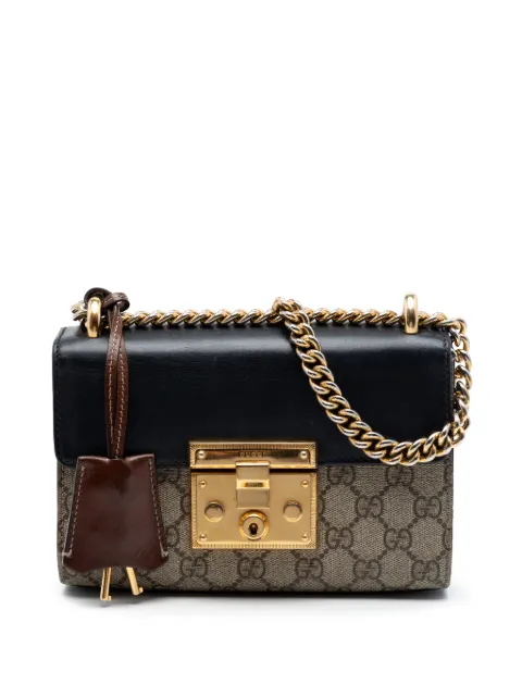 Gucci Pre-Owned 2016-2026 Small GG Supreme Padlock crossbody bag Neutrals IT3L94NDB109BZ1B