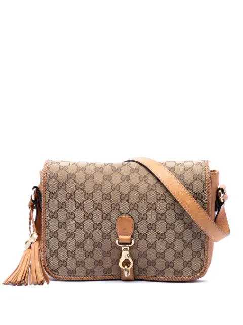 Gucci Pre-Owned 2016-2026 GG Canvas Marrakech crossbody bag Neutrals ETM57S9VDBI9KWTE