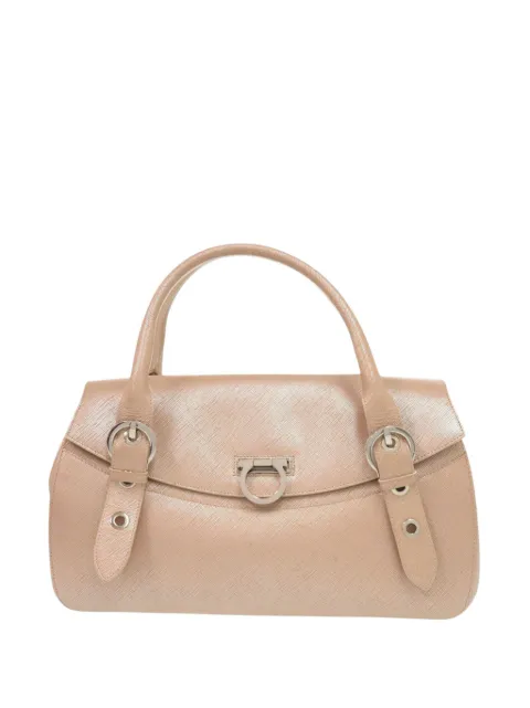 Ferragamo Pre-Owned 2000-2007 Metallic Calfskin Gancini handbag Pink PMAUS0MALPEF8NKR