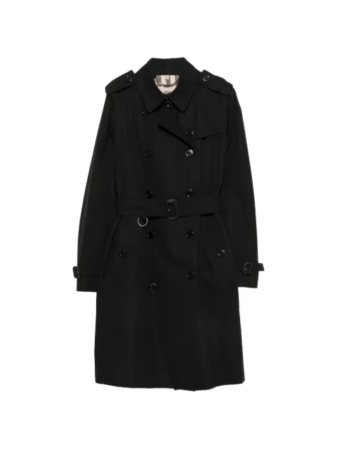 Burberry Pre-Owned 2000s double-breasted trench coat Black BU750BXR