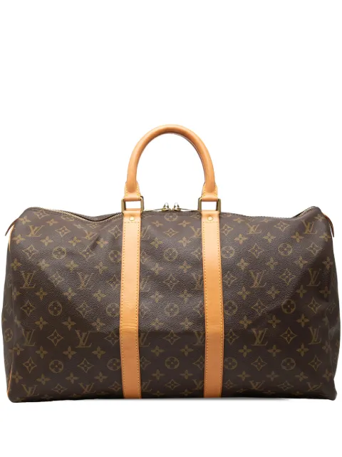 Louis Vuitton Pre-Owned 2001 Monogram Keepall 45 travel bag Brown IYQMA72UQQHIO5TM