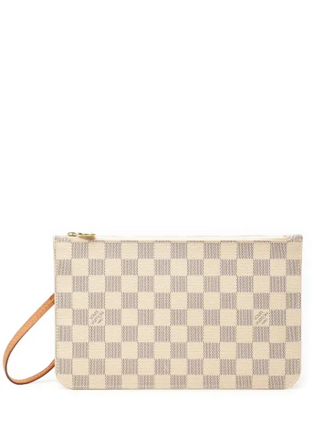 Louis Vuitton Pre-Owned 2020 Damier Azur Neverfull MM pouch White 80BA5QAH7P3ALGUU