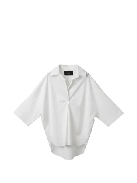 Black Label V-neck blouse White 419614007