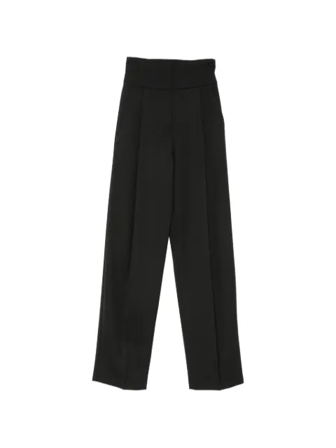 Elisabetta Franchi high-waisted wide-leg trousers Black PA17966E2