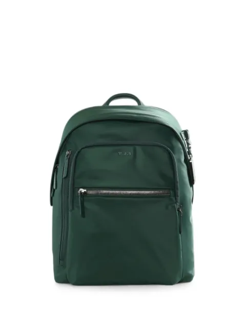 Tumi Halsey logo-plaque zip-fastening backpack Green 146567