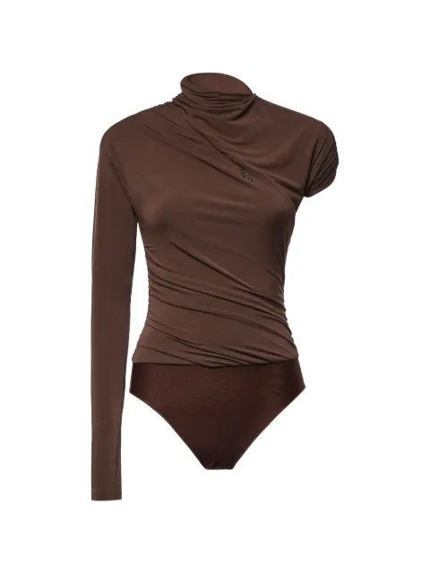 PINKO ruched asymmetric body Brown 107527A2GS