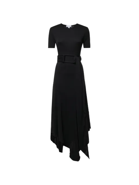 Alaïa belted handkerchief-hem dress Black AA9R3137J090D