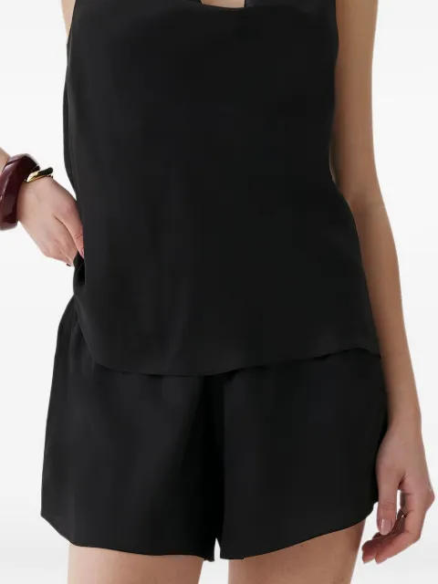 FRAMBOISE Eilish silk shorts Black EILISH