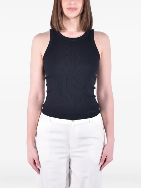 MC2 Saint Barth Ada ribbed tank top Black AAD001