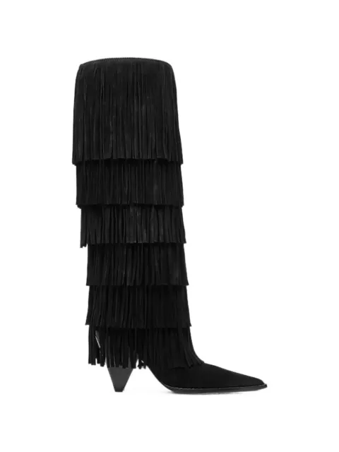 Michael Kors Jayla fringed boots Black 40F5JYHB5S