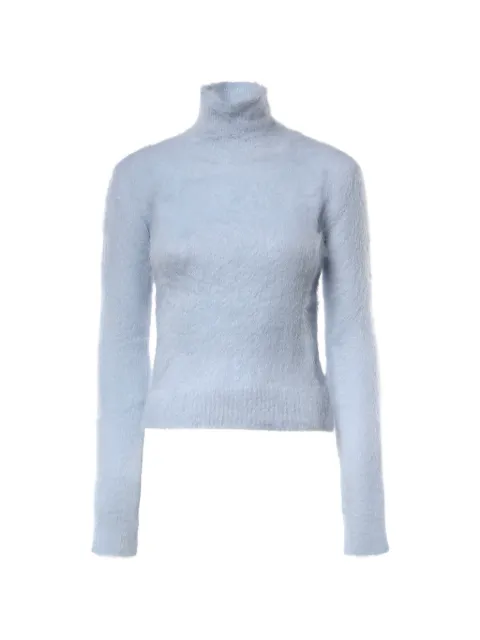 DONDUP roll-neck fuzzy-knit sweater Blue DT441M01020D002