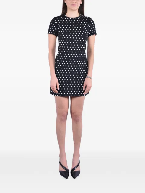 Michael Kors polka-dot shift mini dress Black MR682S2K91