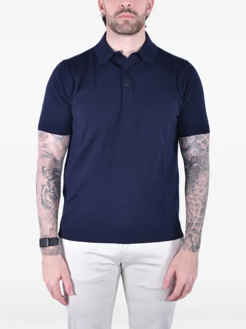 Kangra short-sleeve cotton polo shirt Blue S6K303426