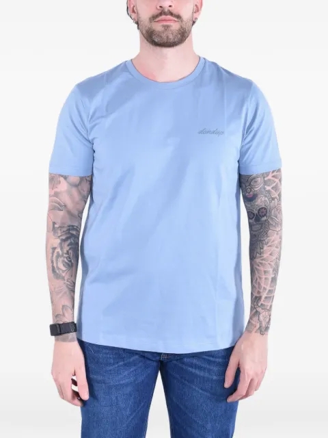 DONDUP logo-embroidered cotton-jersey T-shirt Blue US198JF0309UML8