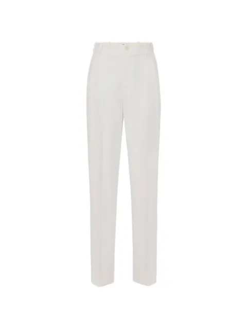 Elisabetta Franchi belt-loops trousers White PA17661E3