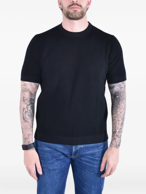 Kangra short-sleeve cotton T-shirt Black S6K300821