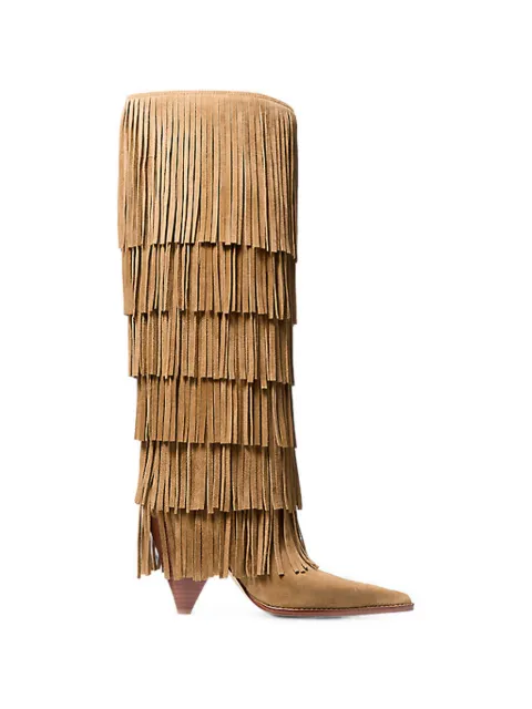 Michael Kors Jayla fringed boots Brown 40F5JYHB8S