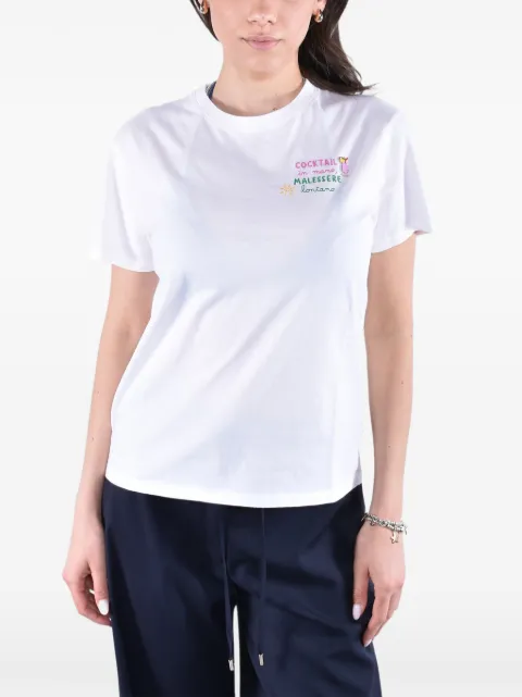 MC2 Saint Barth logo-embroidered T-shirt White EMI0001