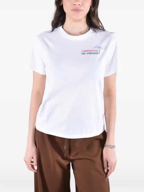 MC2 Saint Barth Emilie embroidered-logo T-shirt White EMI0001