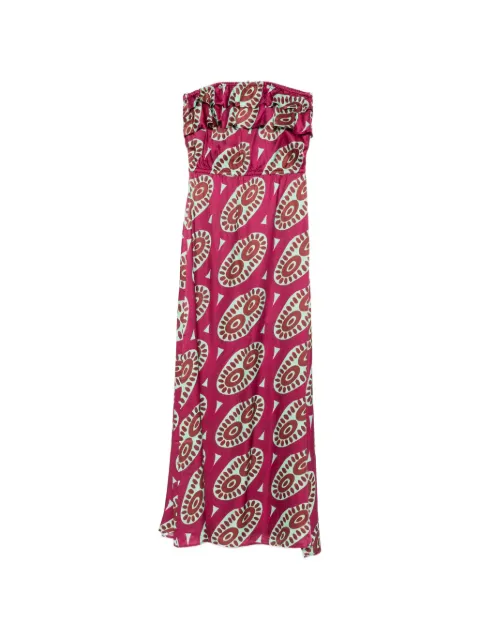 Themis Z Selene ruffled strapless maxi dress Purple DRS0000326