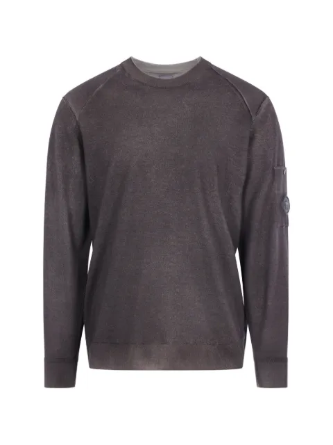 C.P. Company lens-detail raglan-sleeve sweater Brown 21CMKN046A003247F999