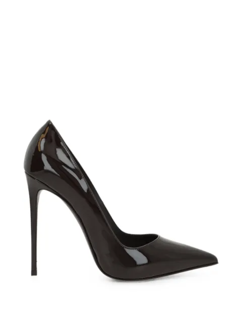 Le Silla Bella pointed-toe patent pumps Brown 2101M100R1PPGSM792
