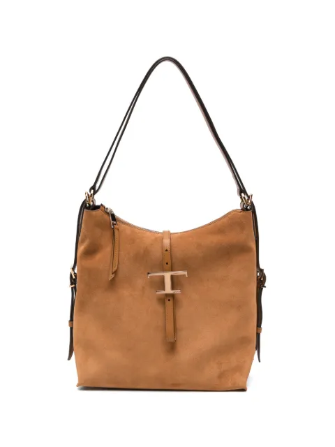 Tod's T Timeless suede tote bag Neutrals XBWTSEW0200P3A