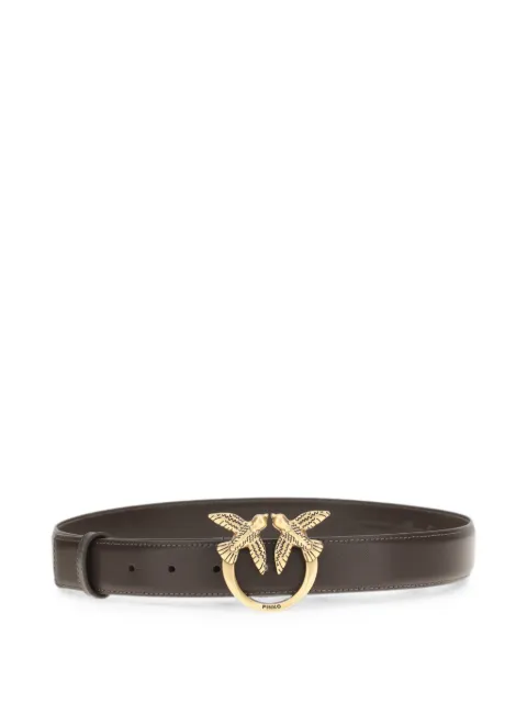 PINKO Love Birds leather belt Brown 100125A0F1