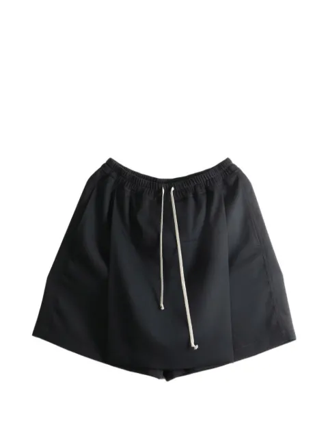 Rick Owens drawstring-waistband knee-length shorts Black RU02F4385WT
