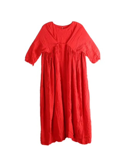 Daniela Gregis gathered-detail maxi dress Red A127CTWS11312