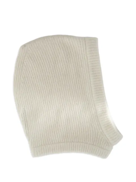Rick Owens ribbed-knit balaclava hat Neutrals RP02F5481KWP