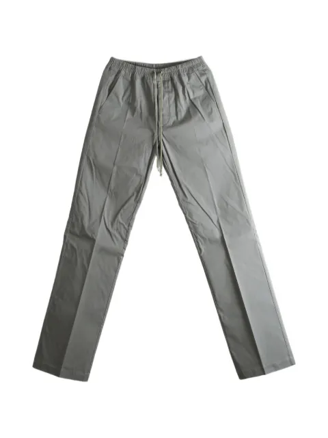 Rick Owens drawstring-waist pressed-crease trousers Grey RU02F4378TE