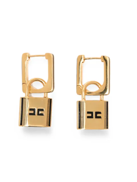 Elisabetta Franchi padlock-detail drop earrings Gold OR21A66E2