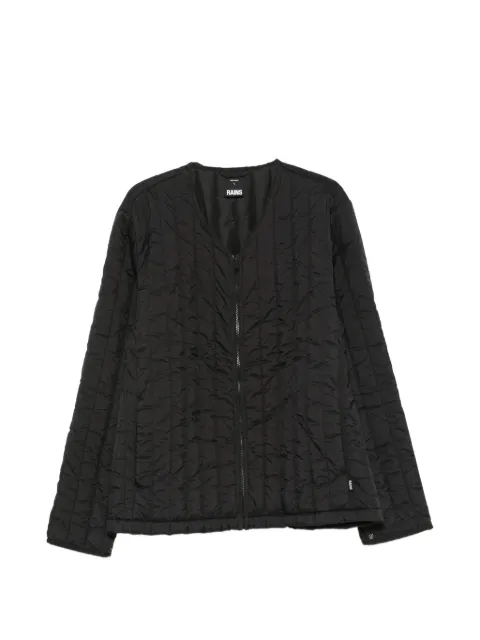 Rains Banja Liner quilted zip-up jacket Black 21970