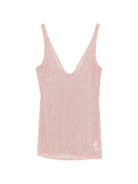 VENUJA crystal-embellished sleeveless mini dress Pink DS005ABLH02