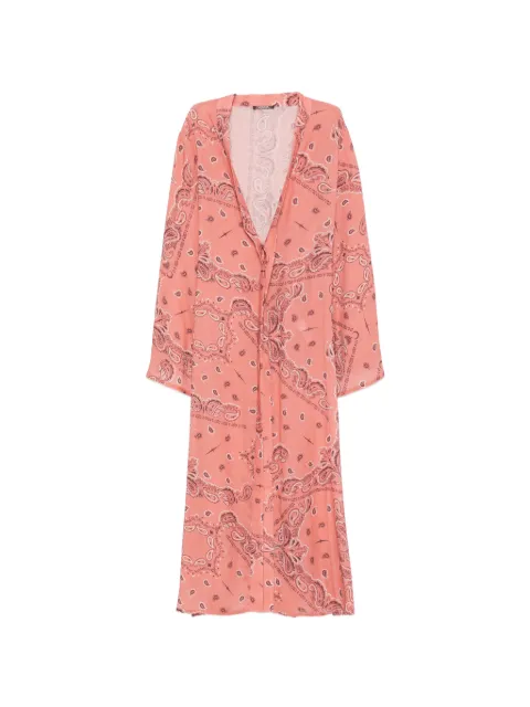 VENUJA paisley-print kaftan Orange CF009AMVE00