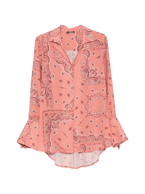 VENUJA paisley-print shirt Orange ST009AMVE02