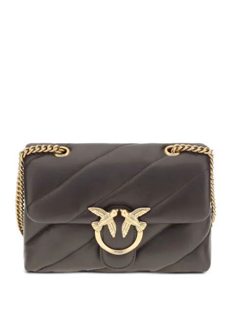 PINKO small Love Bag quilted-leather cross body bag Brown 100039A0F2