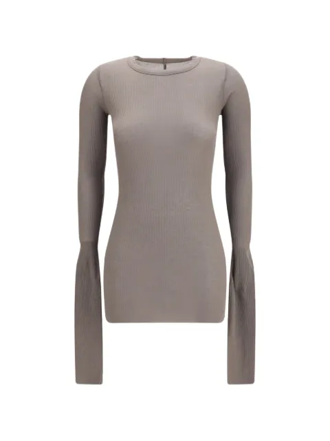 Rick Owens Tower ribbed T-shirt Grey RP02F5202RC