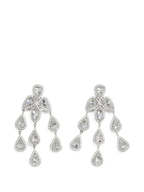 Magda Butrym crystal-embellished chandelier earrings Silver 711426