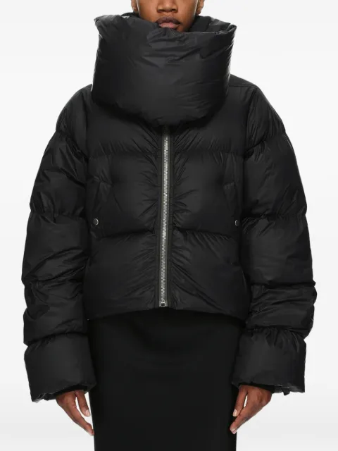 Rick Owens funnel-neck down jacket Black RP02F5774NPD3