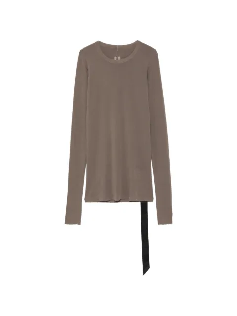 Rick Owens DRKSHDW long-sleeve ribbed T-shirt Brown DS02F6217RN34