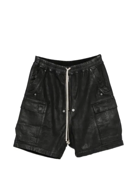 Rick Owens DRKSHDW Cargobela drawstring cargo shorts Black DU02F6369BW